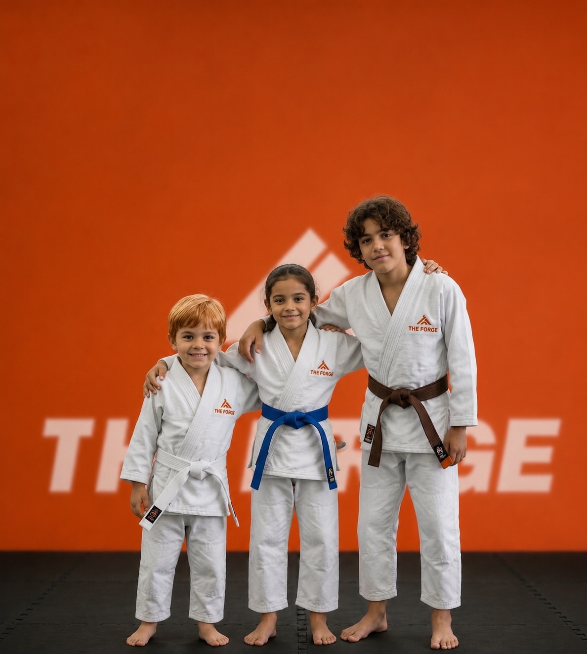 Niños entrenando artes marciales en The Forge